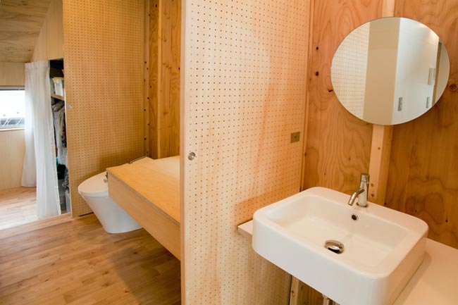 Maison design en bois salle de bain